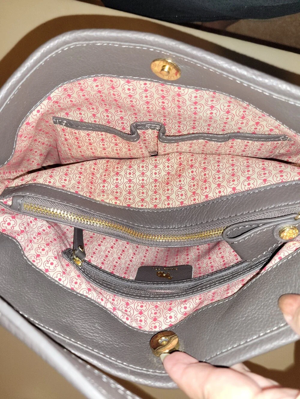 Emma Fox - Blue and Gray Women's Shoulder Bag.